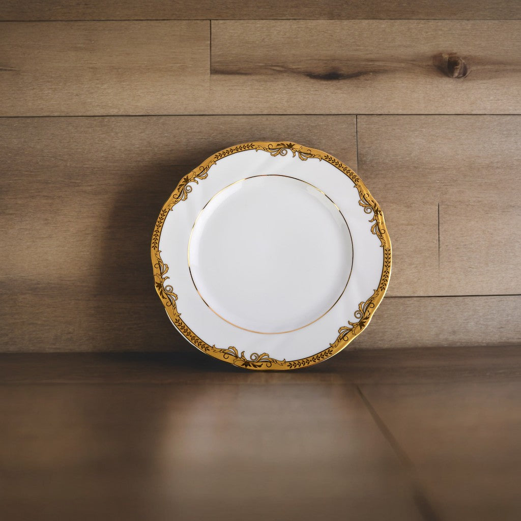Azure Gold Empress Platter and Plate Gift Set