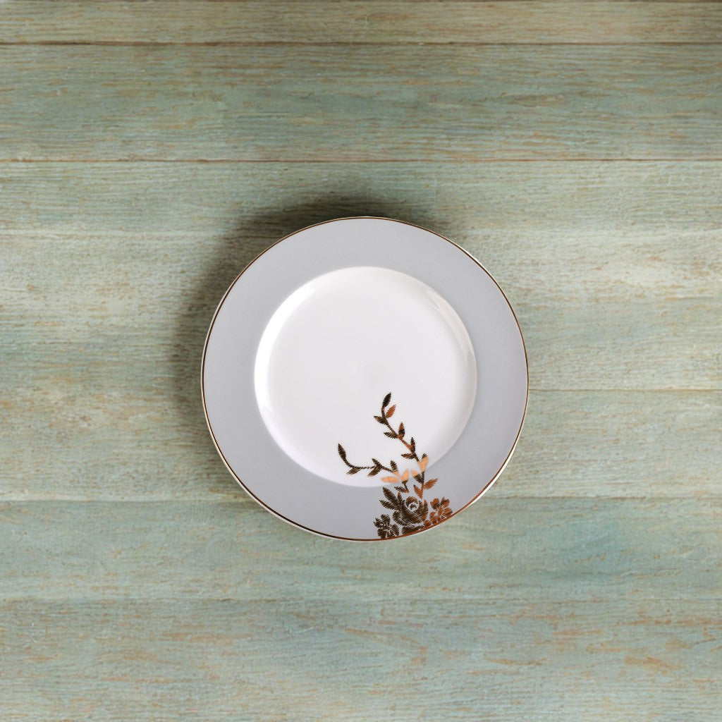 Azure Golden Whisper Platter and Plate Gift Set