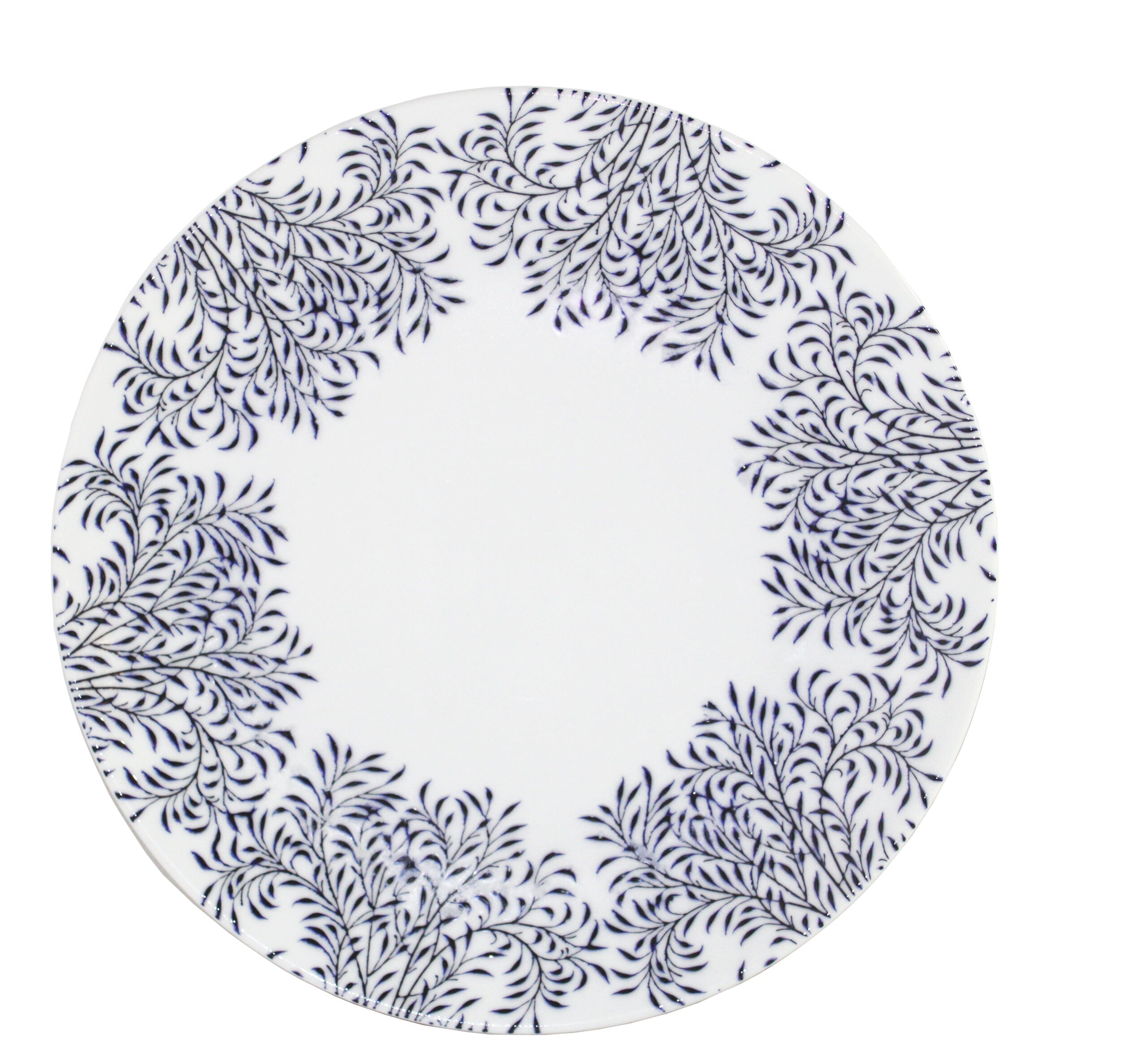 Azure By Dankotuwa Blue Leaf 15-Piece Porcelain Dinner Set