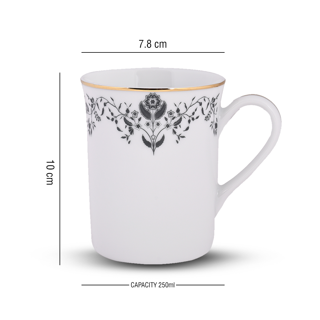 Azure by Dankotuwa Flouer – Set of 2 Gold Lining Mug Set