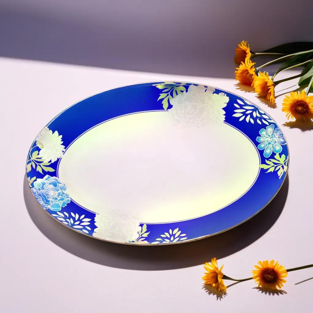 Azure Celestial Bloom Snack Set