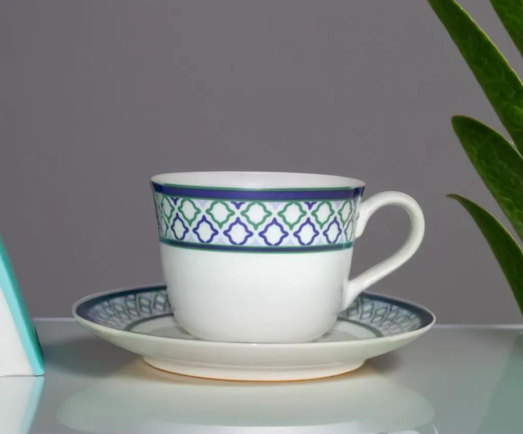 Azure Moroccan Trellis – 12-Piece Tea Set