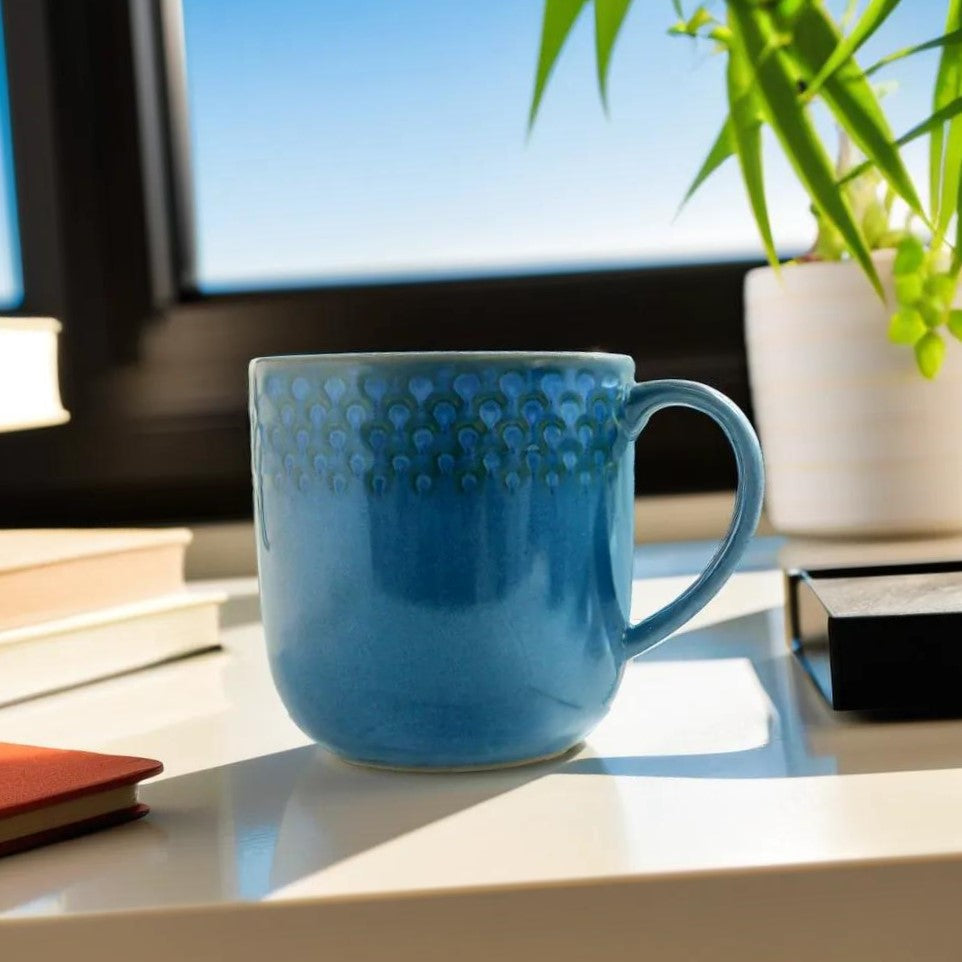 Azure by Dankotuwa Water Drop Blue – Set of 4 Snack Set