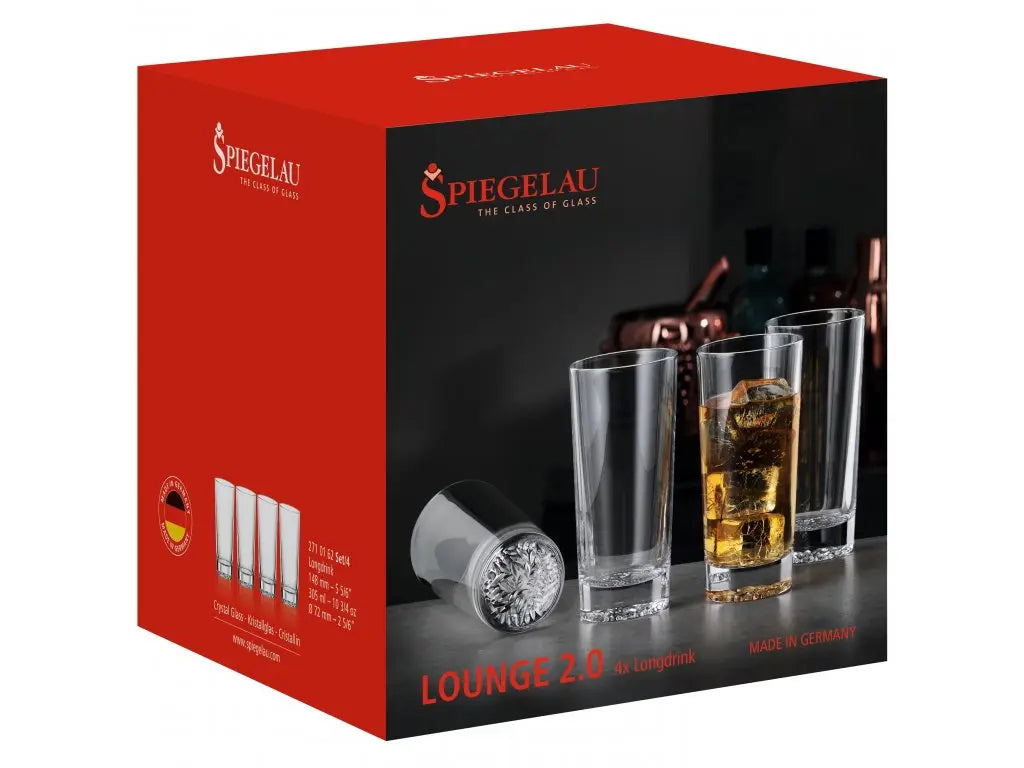 Spiegelau Lounge 2.0 Long Drink Glasses - Set of 4