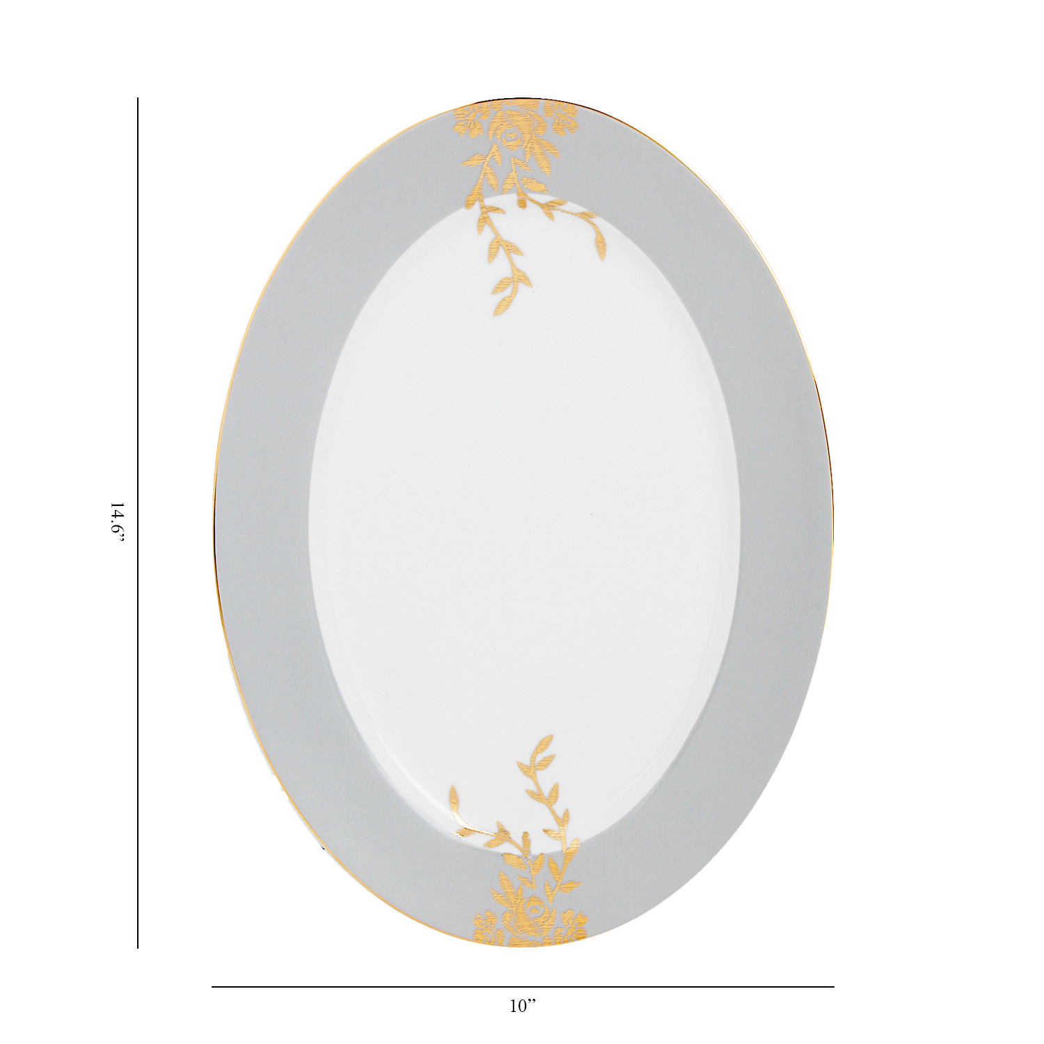 Azure Golden Whisper – 21 Piece Gold Dinner Set