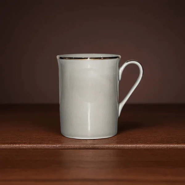 Dankotuwa Light Grey Set of 2 Porcelain Mugs – Gold Lining