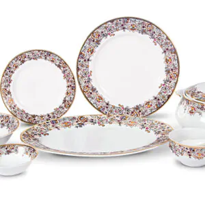 The Gold Lining Dinnerware Collection- 21 piece Dining Set