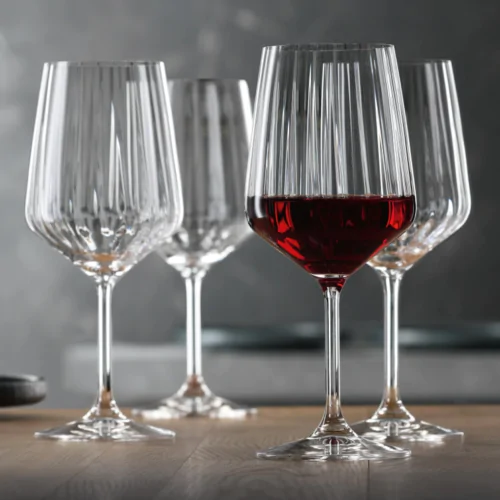 Spiegelau Lifestyle Red Wine Glasses (630ml, Set of 4) - Crystal Glass - Made in Germany