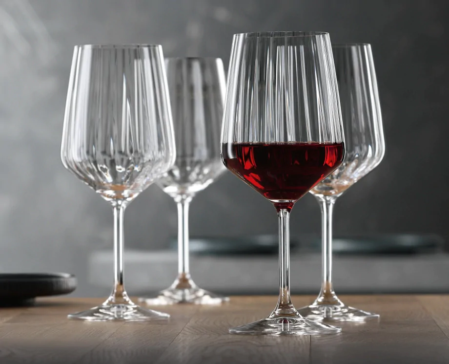 Spiegelau Lifestyle Red Wine Glasses (630ml, Set of 4) - Crystal Glass - Made in Germany