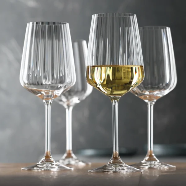 Spiegelau Lifestyle White Wine Glasses (440ml, Set of 4) - Crystal Glass - Made in Germany