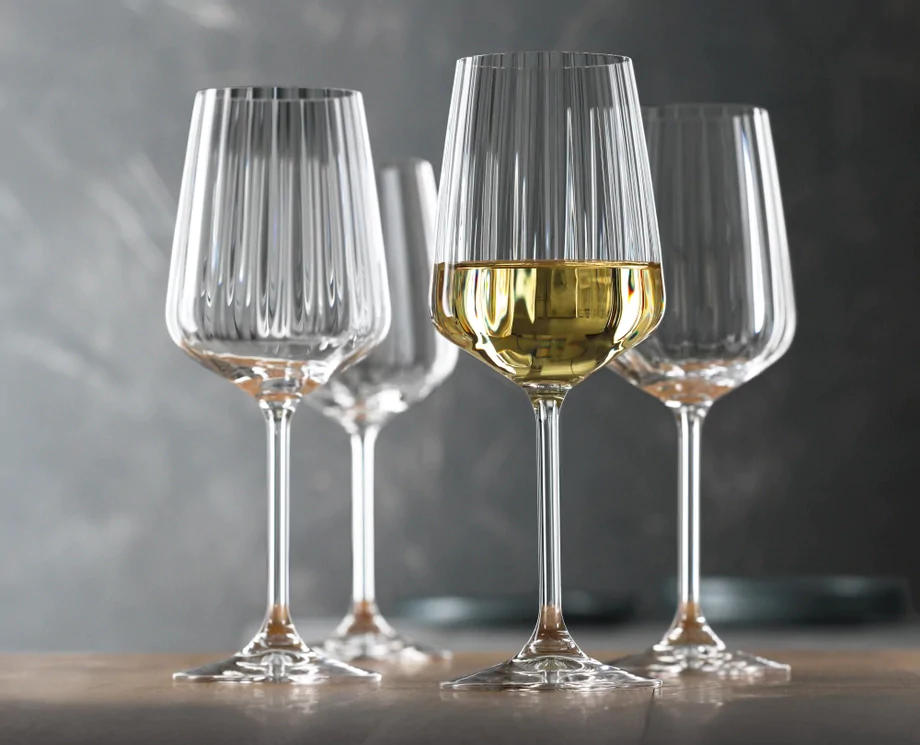 Spiegelau Lifestyle White Wine Glasses (440ml, Set of 4) - Crystal Glass - Made in Germany