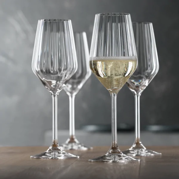 Spiegelau Lifestyle Champagne Glasses (310ml, Set of 4) - Crystal Glass - Made in Germany