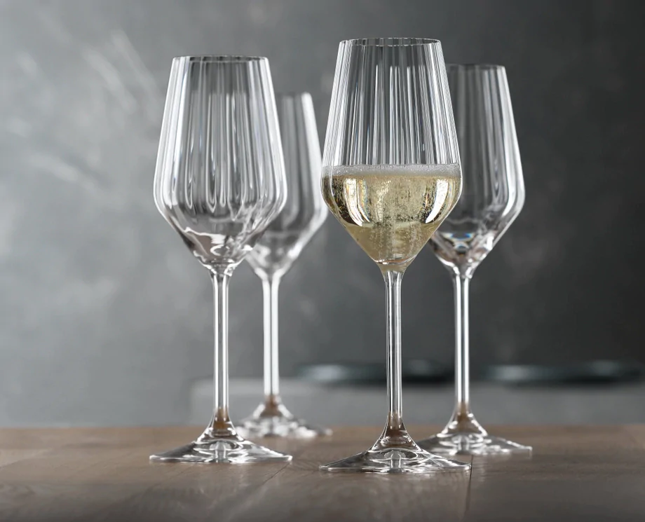 Spiegelau Lifestyle Champagne Glasses (310ml, Set of 4) - Crystal Glass - Made in Germany