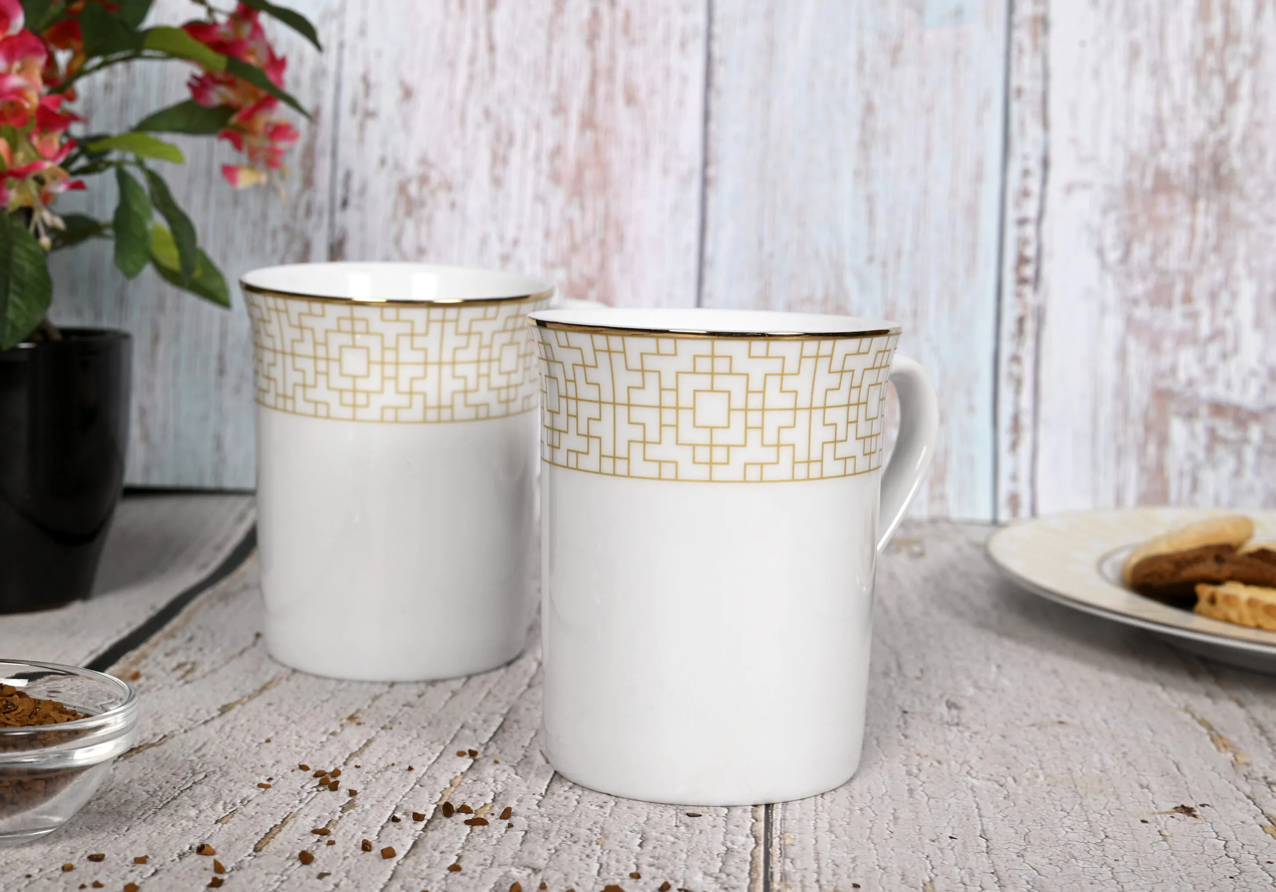 Dankotuwa Dimension Set of 2 Mug – Gold lining