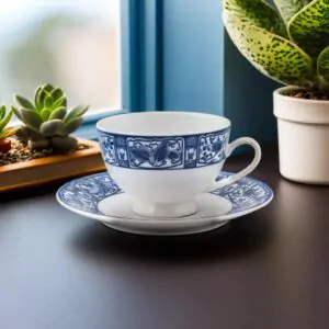 Imari Cup and Saucer Set by Dankotuwa – 12 Pieces