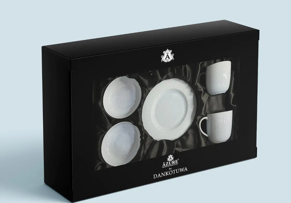 Dankotuwa Glazed Snack Gift Set – Water Drop Blue 6-Piece Set