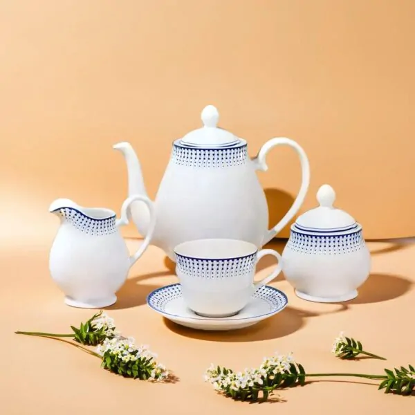 17-Piece Tea Set -Contemporary Formal Tea Service