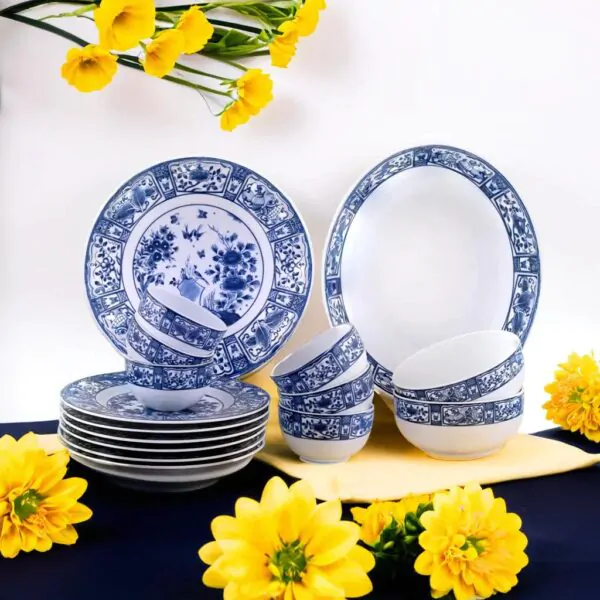 Imari 21-Piece Premium Porcelain Dinner Set by Dankotuwa