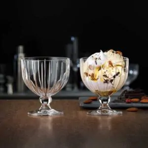 SPIEGELAU DESSERT SET | 8-Piece Crystal Ice Cream Bowl Set