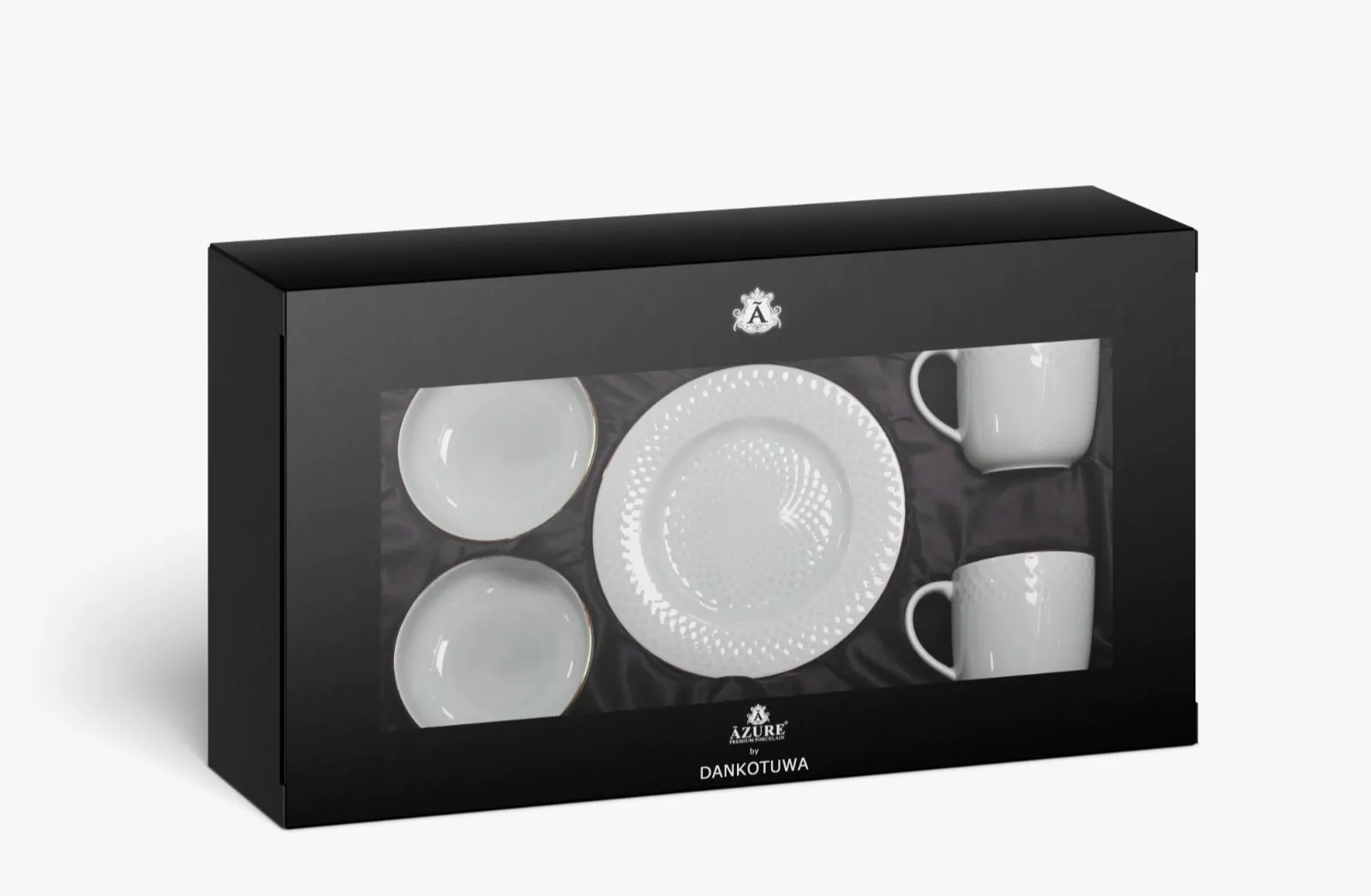 WATER DROP GIFT SET – GREEN | 6-Piece Premium Porcelain Snack Set