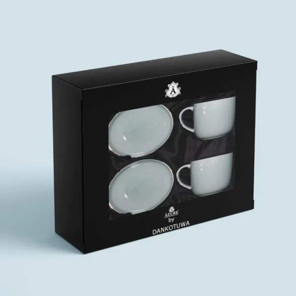 WATER DROP GIFT SET – GREEN | 4-Piece Premium Porcelain Snack Set