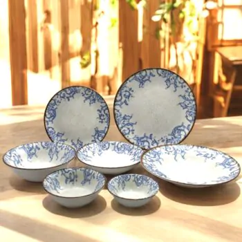 Hedera 20-Piece Premium Porcelain Dinner Set – Inspired by Nature’s Beauty