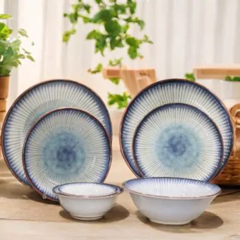 Sare 20-Piece Premium Porcelain Dinner Set – A Celebration of Nature’s Vibrance