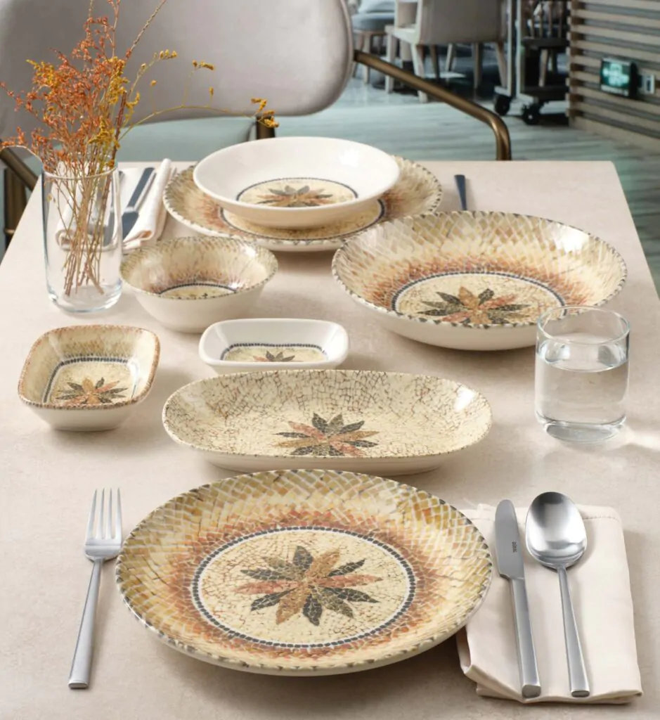 Legado 20-Piece Premium Porcelain Dinner Set – A Celebration of Nature & Heritage