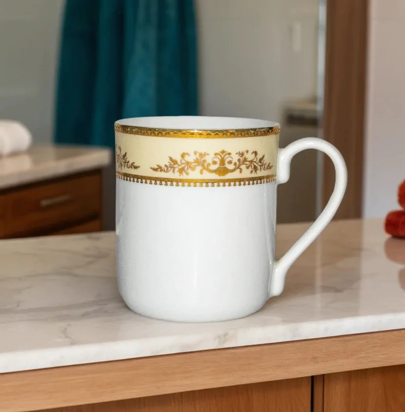 Azure Set of 2 Mug - Gold lining